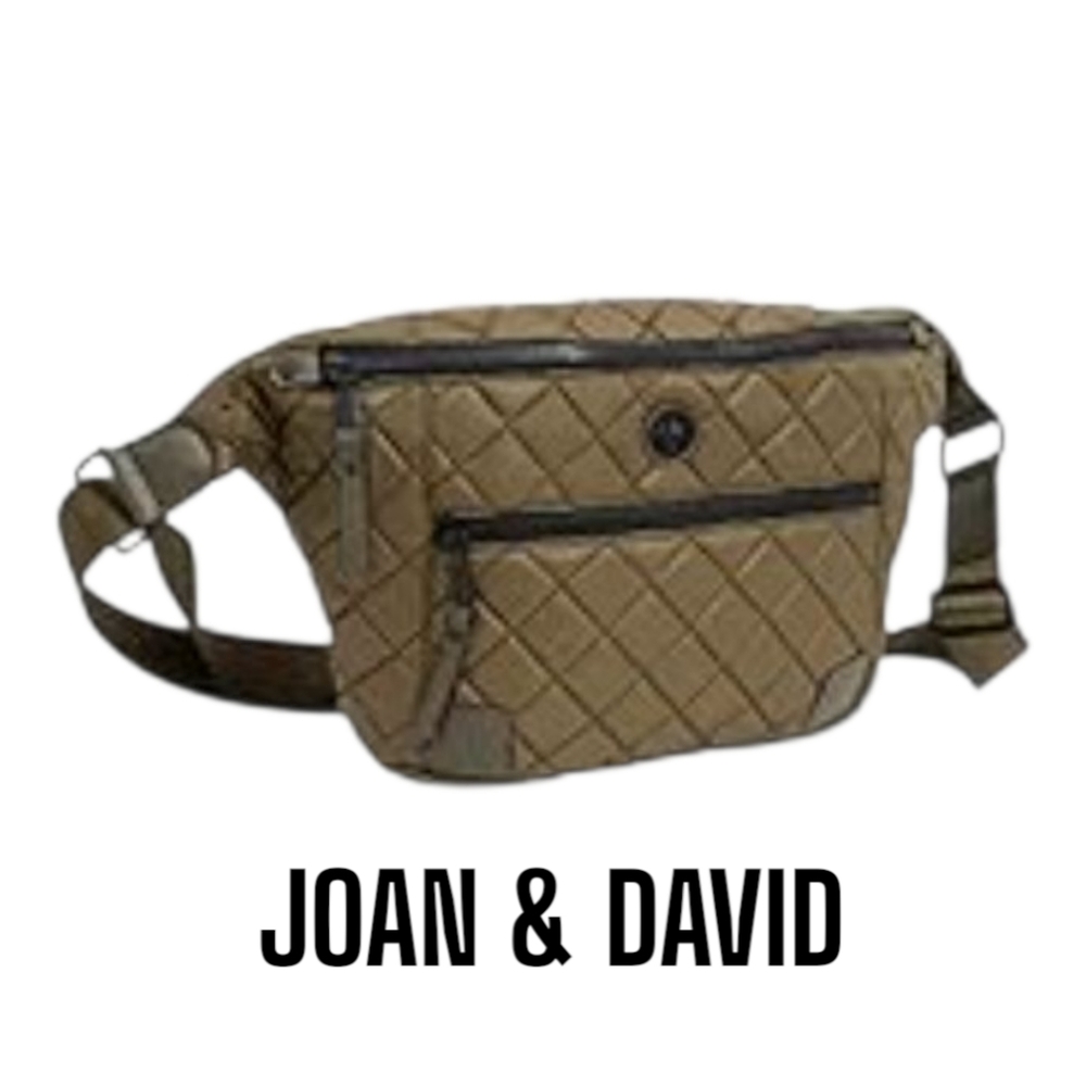 Joan and David Weekender Overnight  Chevron Quilted Crossbody Sling Bag